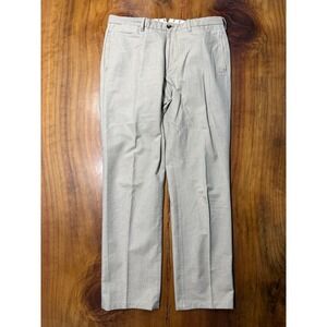 ISAIA Napoli Chino pants 48 32 x 31" Cotton Straight Flat Front Italy R13
